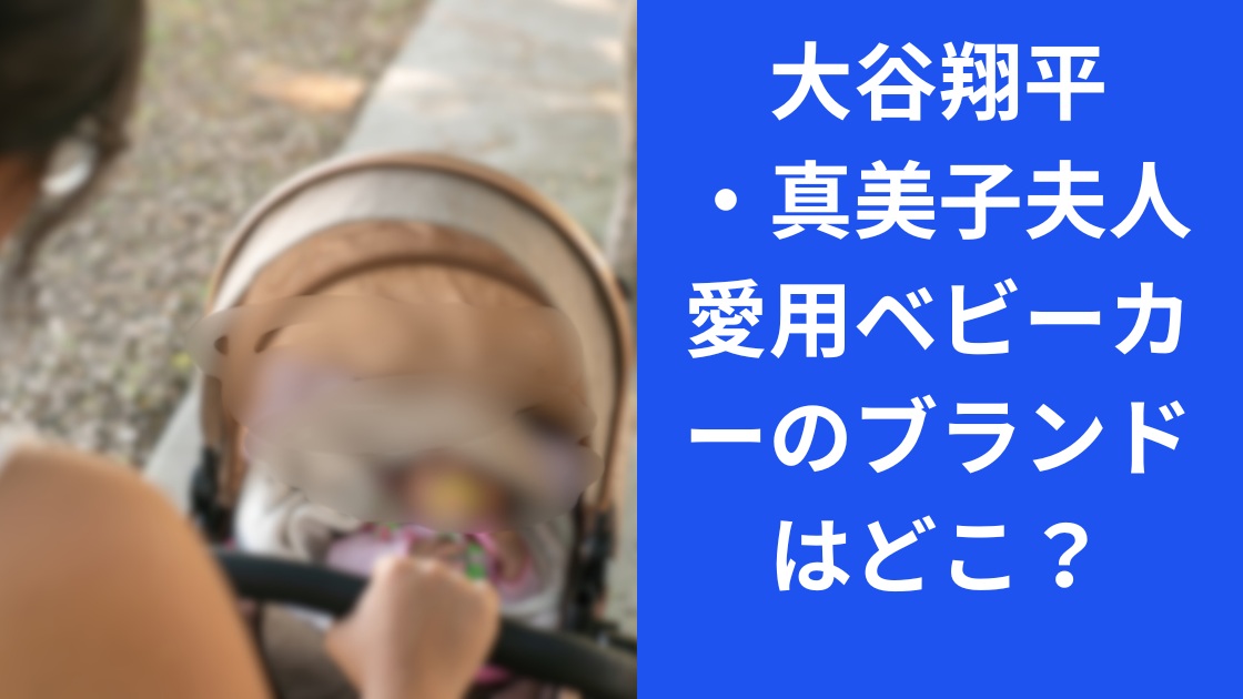 大谷翔平ベビーカー
