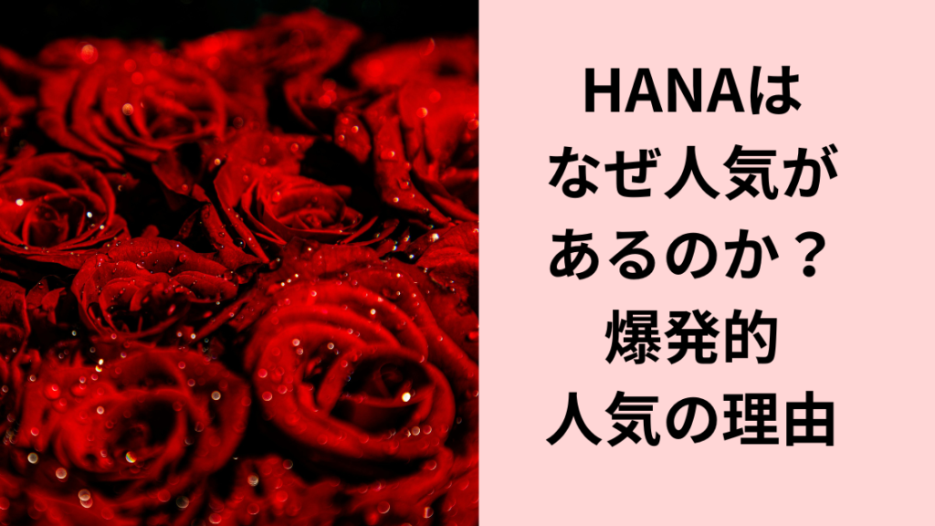 HANAの人気の理由